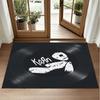 Korn Design Crystal Velvet Rug Soft Decorative Mat for Bedroom Entrance