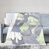Плед из фланели с принтом Trickcals Go Anime, многофункциональный, супермягкий, для кровати, одеяло