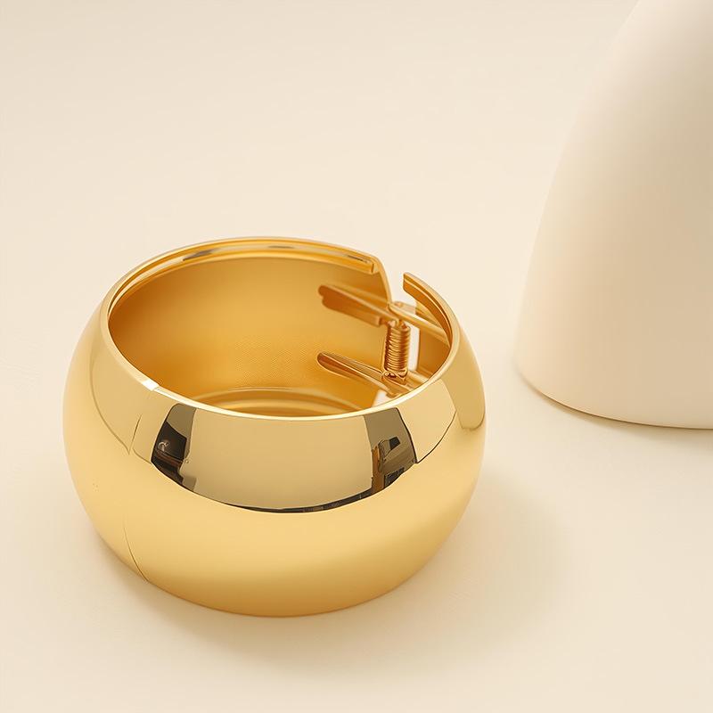 2025 Punk-Style Electroplated European & American Bracelet: Unique Contemporary Open Design