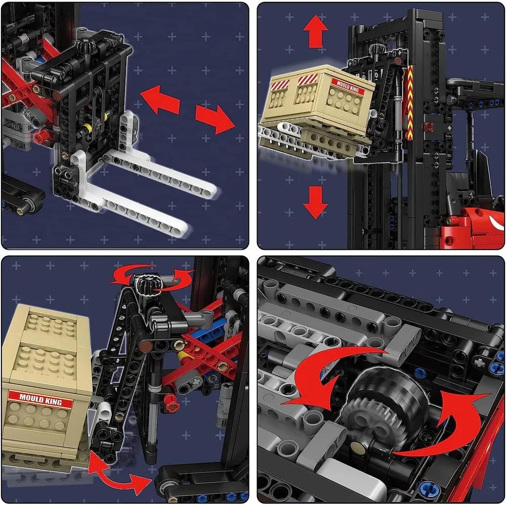 MOULD KING 17041 technologie Gabelstapler Baustein Modell Kinder Geburtstag Weihnachten Geschenke