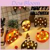 Decoração Colorida de Halloween Luzes LED Lanterna Com Desenhos de Morcego Caveira Abóbora e Aranha