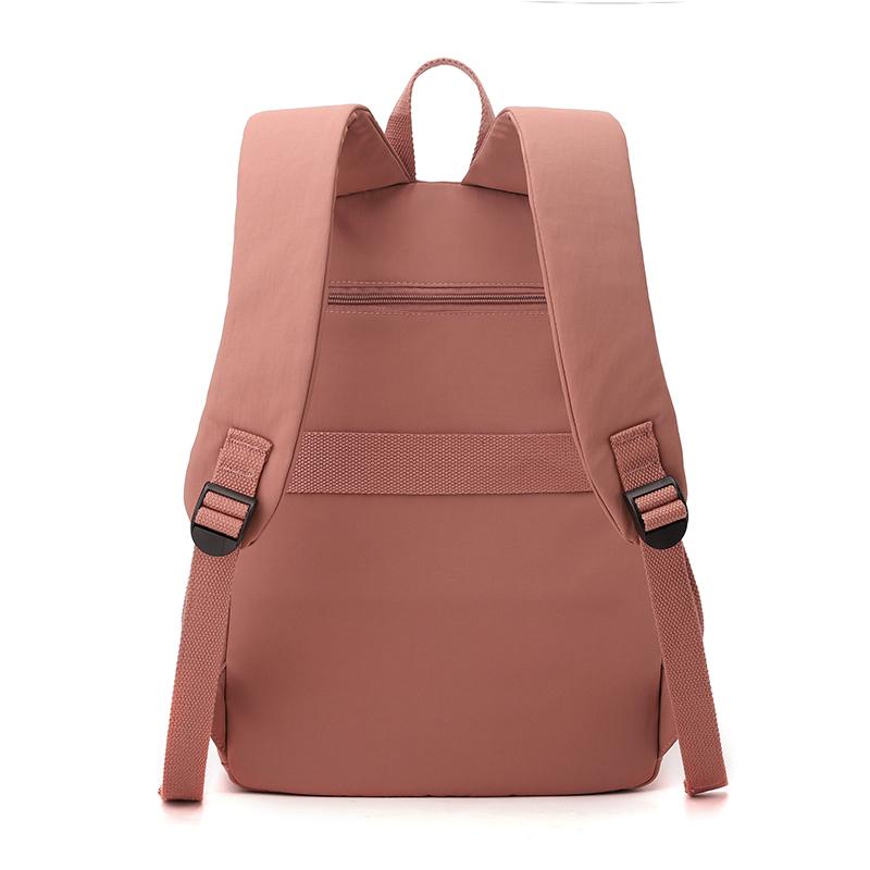 Solid Color Women Backpack Outdoor Student Schoolbag Travel Bag