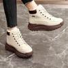 Autumn and Winter Women's Soft Comfortable Fleece-Lined Warm Boots, Suitable for Outdoor Activities in Cold Weather
