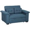 Pull Out Sofa Bed, Fabric 2 Seater Click Clack Sofa Bed Settee with 2 Pocket Springs