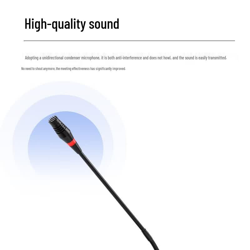 HDCON Wireless Gooseneck Conference Microphone with 2.4" Color Screen (CN version)