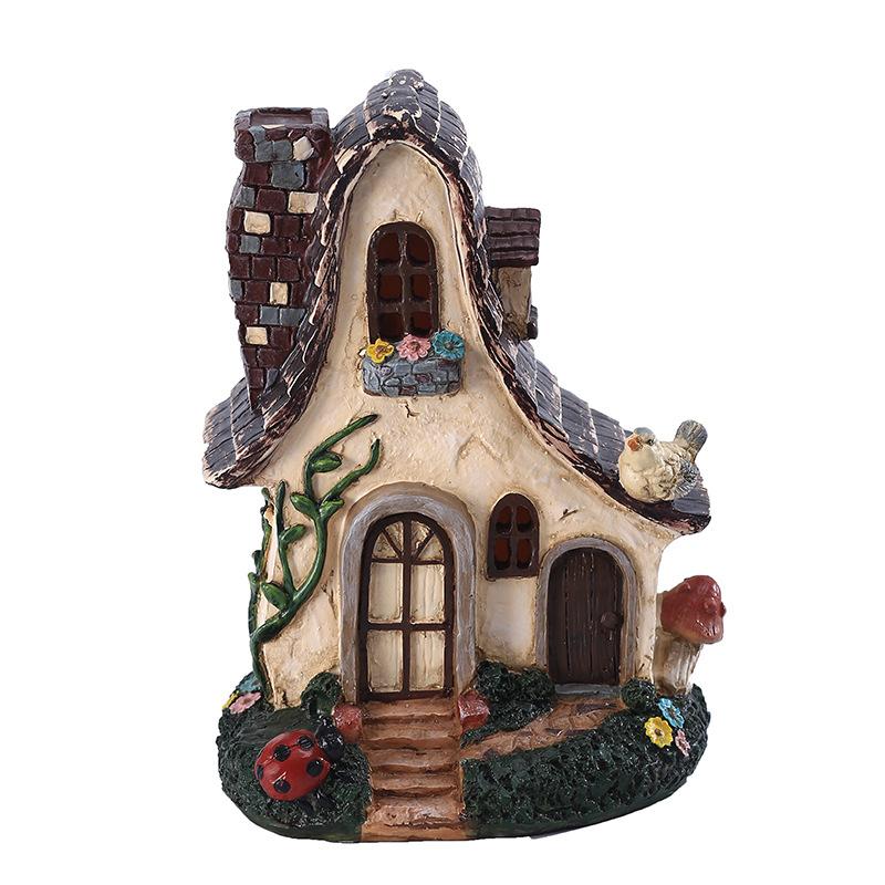 Fairy Tale World Dwarf Garden Landscaping House Resin Crafts Restaurant Garden Home Decoration Accessories