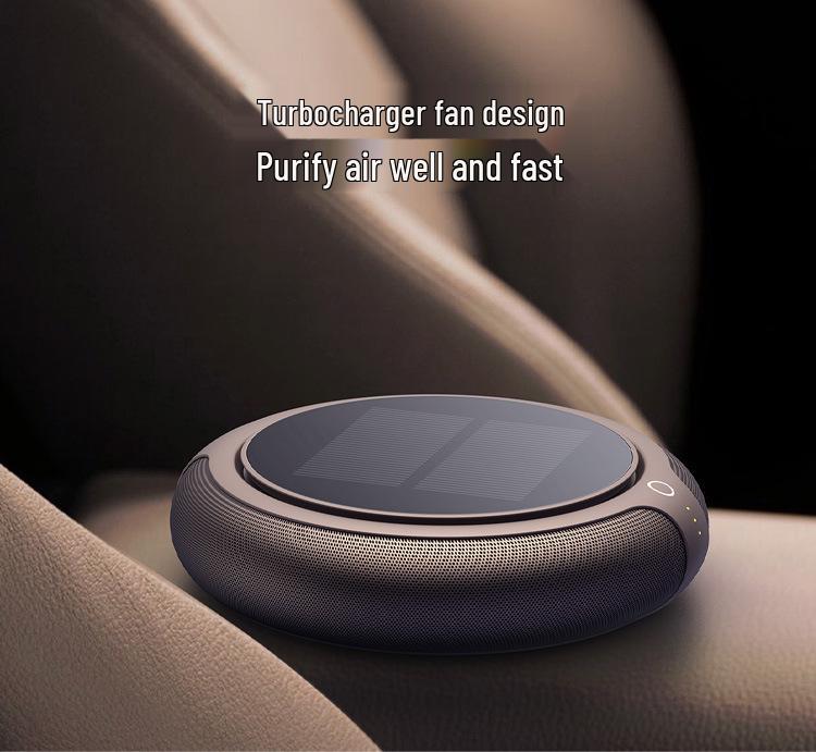 Solar-Powered Wireless Car Air Freshener and Purifier