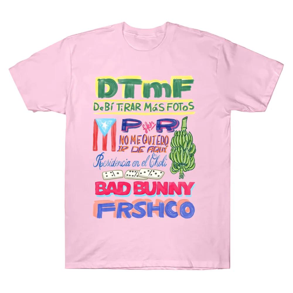 

DTMF Merch Residencia Tour Tee Rapper Bad Bunny T-shirt High Quality Harajuku T Shirts Hip Hop Women Men Clothes 4XL