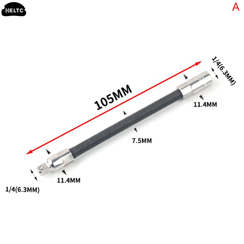 1pcs 1/4 3/8 1/2 Driver Flexible Socket Extension Bar Adapter Long Socket Extension Rod Torque Socket Ratchet Wrench Extende