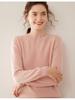 Luxury Women's Cashmere Sweater: Solid Color, Round Neck, Slimming Fit, 100% Pure Wool