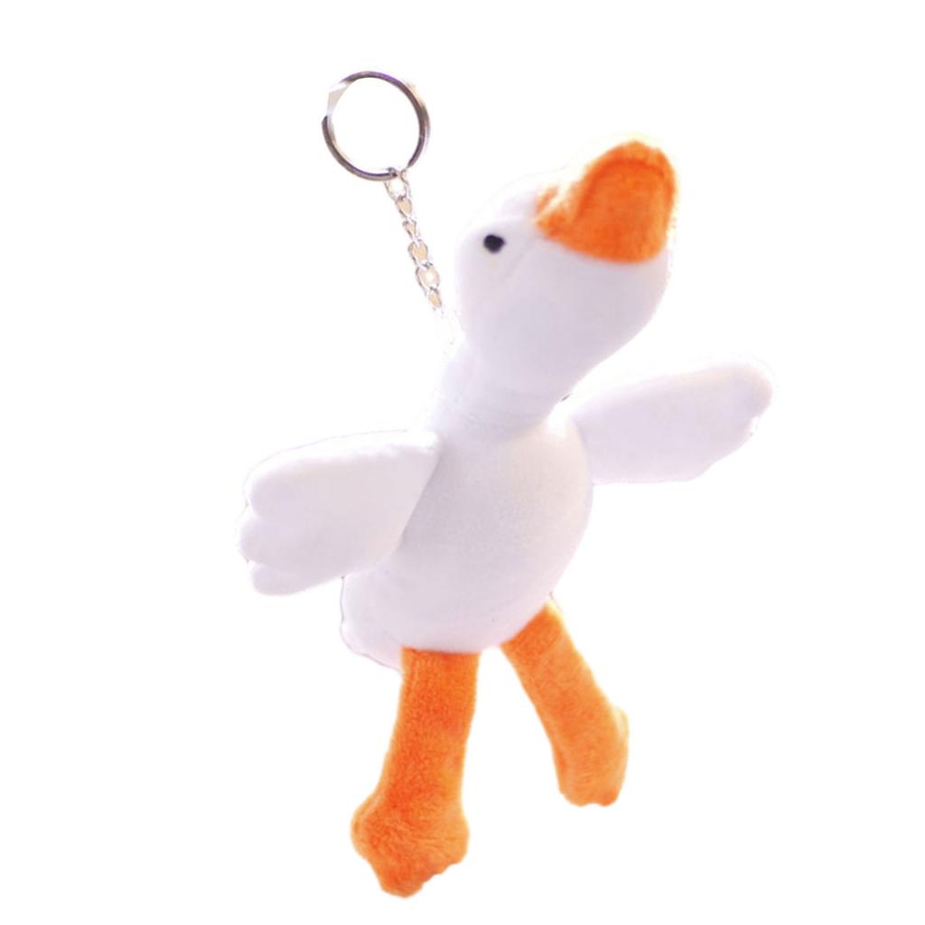 Cute Goose Plush Keychain Soft and Comfortable Animal Pendant for Backpacks Perfect Gift for Christmas and Birthdays