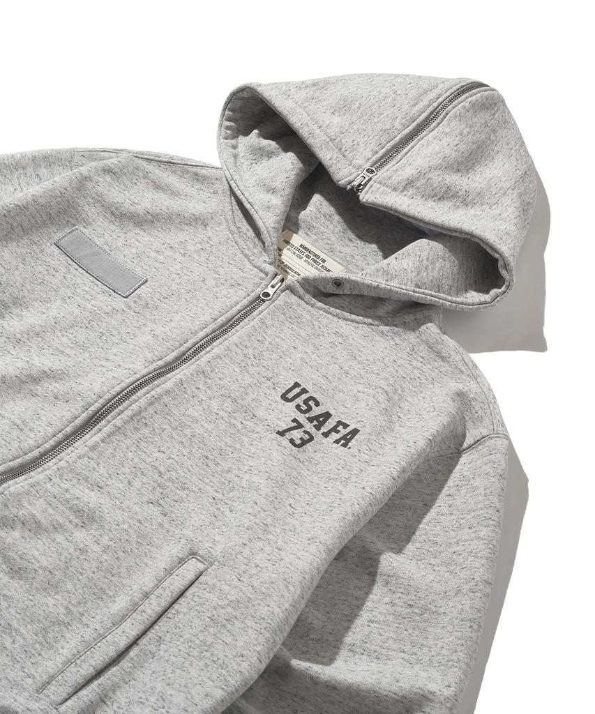 DISCUS ATHLETIC Usafa Heavyweight Zip-Up Hoodie Heather Grey