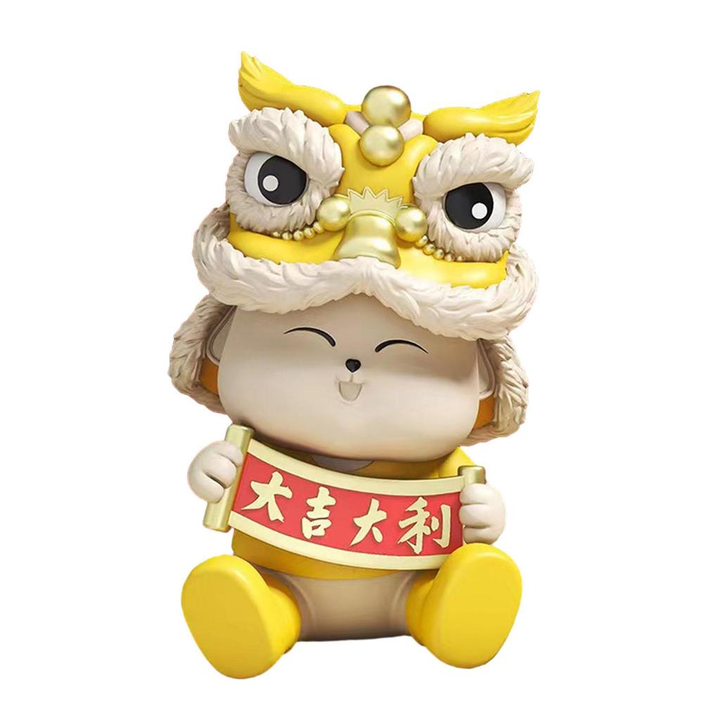 Chinese Year Resin Figurine - Elegant Home Decor Sculpture