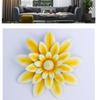 652F Rostbeständige Metall-Wandkunst Mehrfarbige Eisen-Sonnenblumen Hängendes Ornament mit Leuchtenden Perlen im Dunkeln Für die Raumgestaltung