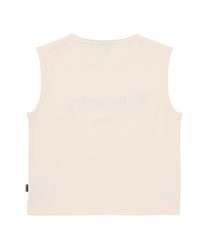 Syupeodeulai W Vintage Washed Sleeveless Cream