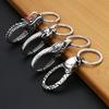 Vintage Punk Animal Keychain 316L Stainless Steel Gothic Fashion Dragon Head Keychains For Men Women Biker Jewelry Accessories