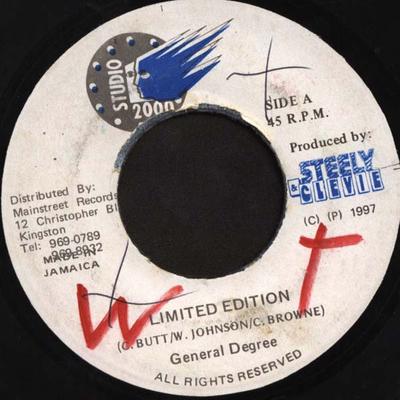 7inch Record GENERAL DEGREE - Limited Edition NONE Studio 2000 1997 Jamaica Reggae, Ska & Dub Used