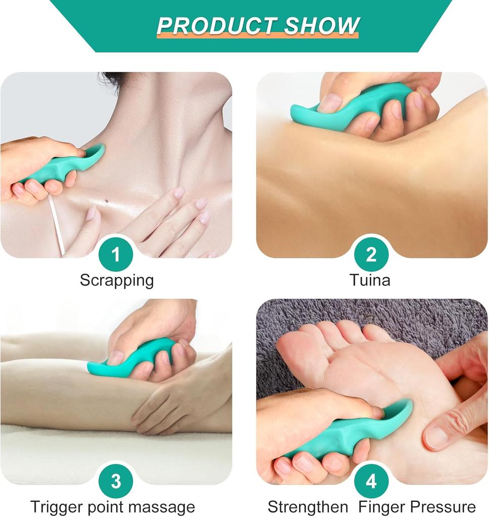 Manual Trigger Point Massage Tool Deep Tissue Muscle Relax Stick Relieves Body Stress Pain Thumb Saver