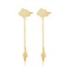 S925 Sterling Silver Rhinestone Cloud Lightning Stud Earrings - Women's Niche Design, Versatile Everyday Ear Jewelry