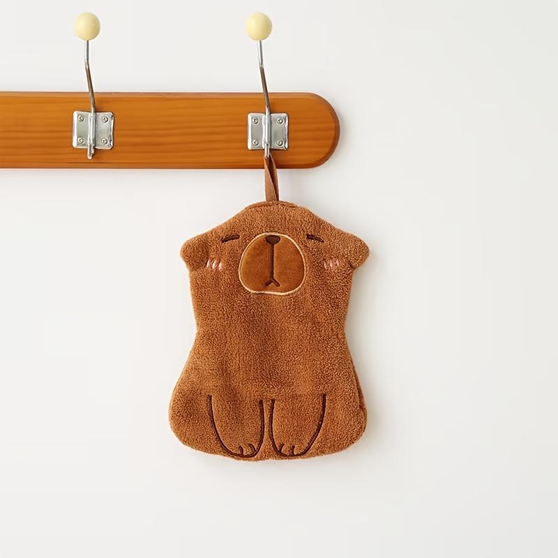3Pcs Cute Capybara Hand Towels - Soft Microfiber Bath Towels And Kitchen Towels, Suitable For Sensitive Skin, Highly Absorbent And Hypoallergenic