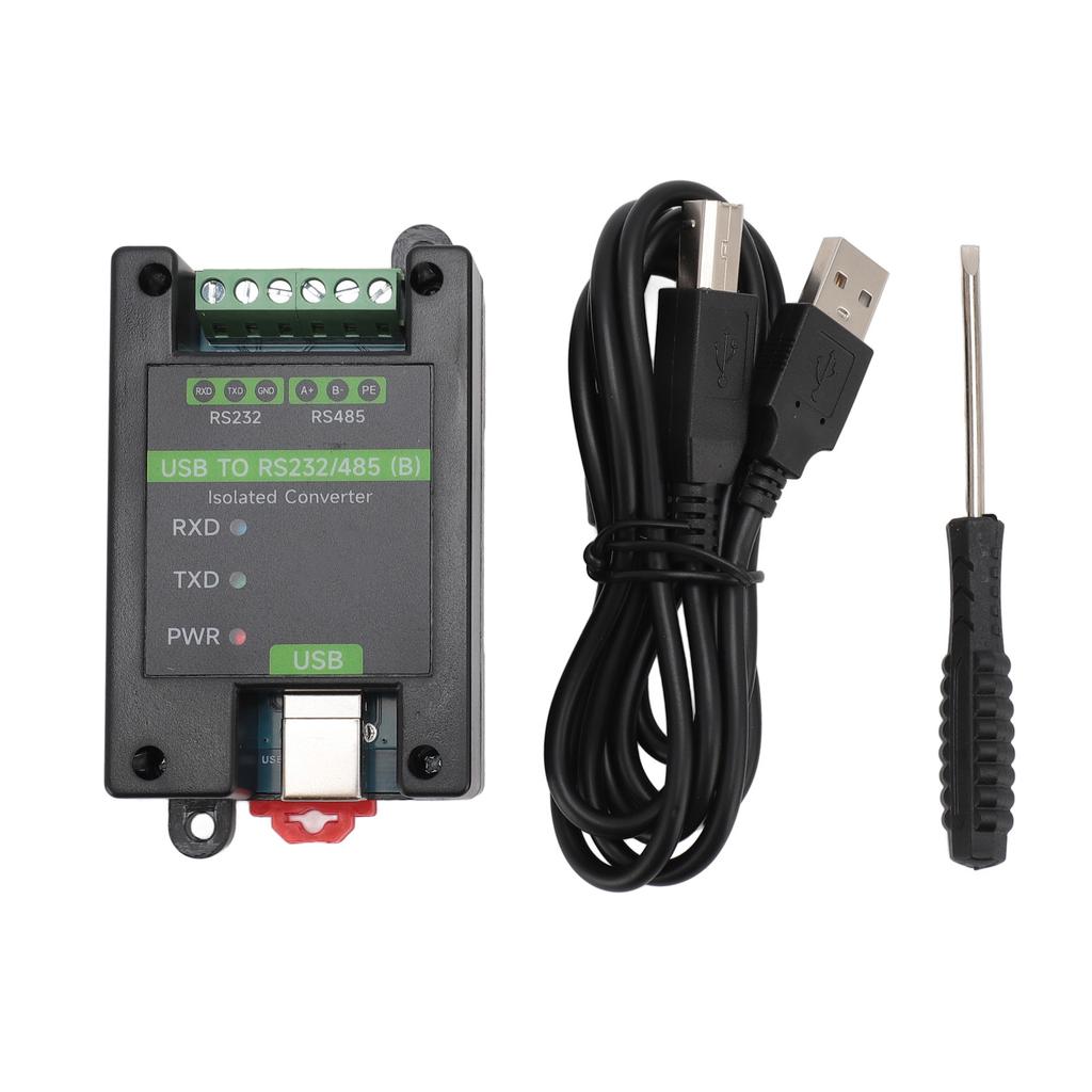 USB to RS232 RS485 Converter FT232RNL Chip Industrial Grade Isolated USB Converter with 3 LED Indicator for Windows for