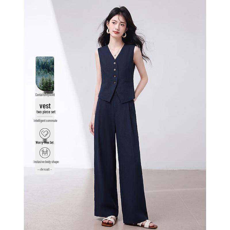 Women s Elegant Vest and Trousers Suit M