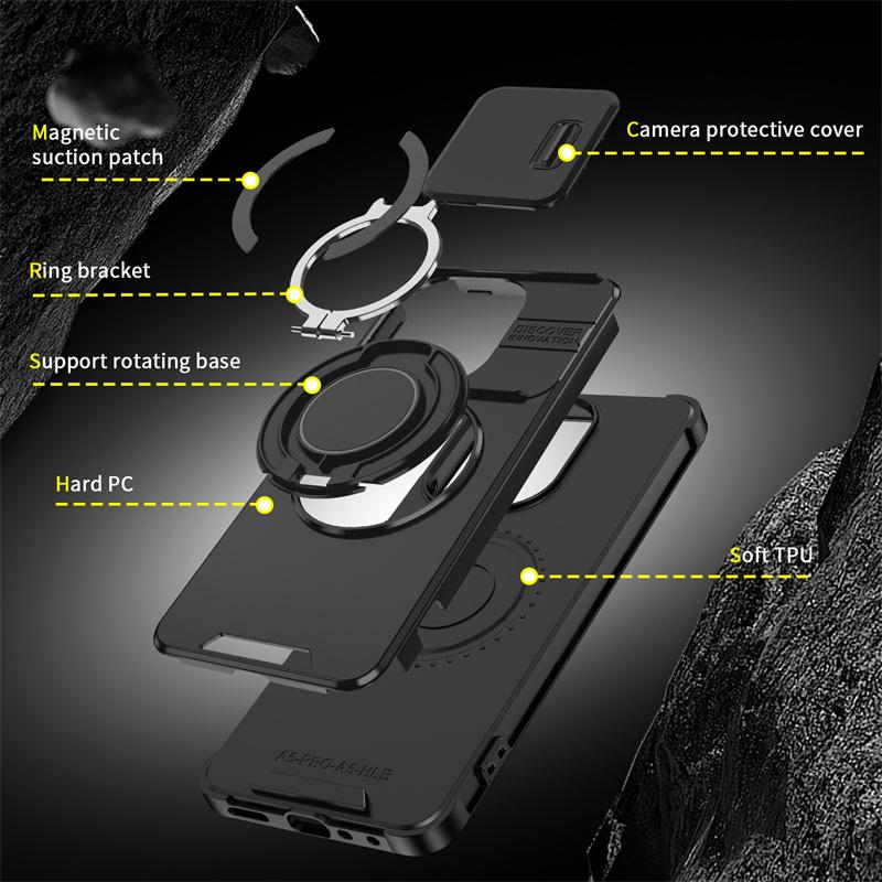 Coque Pour OPPO A5 4G 5G Étui Support Anneau Magnétique Antichoc Armure Étui de Téléphone Pour Oppo A5x A 5x A5 X 4G 5G Couverture Protecteur d'Objectif