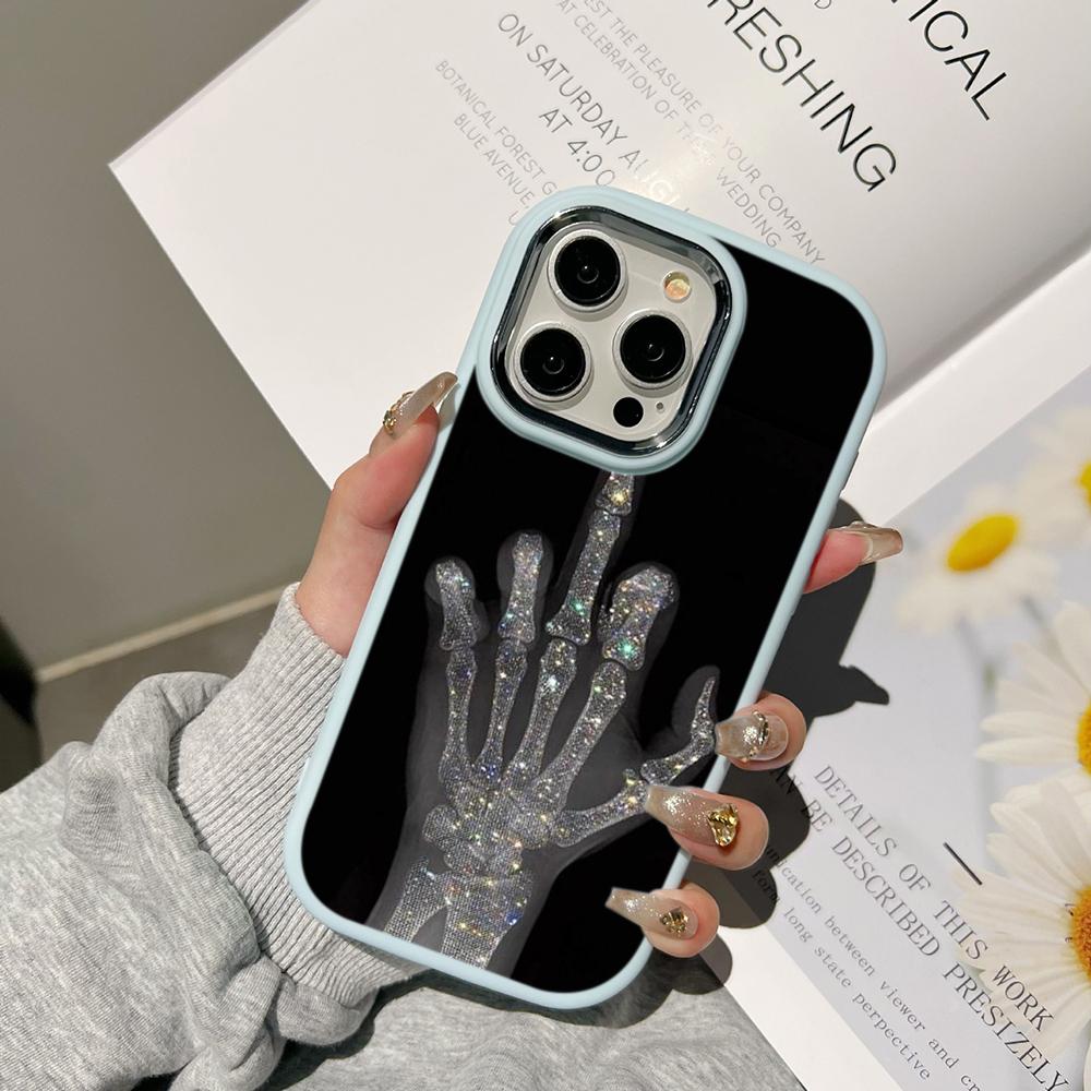 Ae80 Gesture Greeting Design Art Phone Cases for Samsung A13 A32 A53 A04e A54 S23 S24 Ultra Infinix Hot 40i Huawei Metal Camera Protective Back Cover