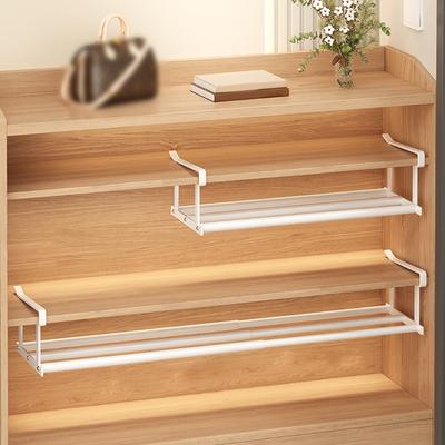 Unequipped Extendable Shelf 50 80cm Steel Storage Rack for Shoe Cabinet Closet Top Sale