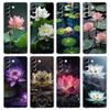 Phone Case For Samsung Galaxy S25 S24 S23 FE S22 Ultra S20 S21 5G S10 S9 Plus S10E S8 Soft Clear Cover Luxury Lotus Flower