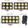 6/8/10 Light Beads Lens Auxiliary Motorcycle Spotlight Working Fog Lights Bulb Projector Headlight