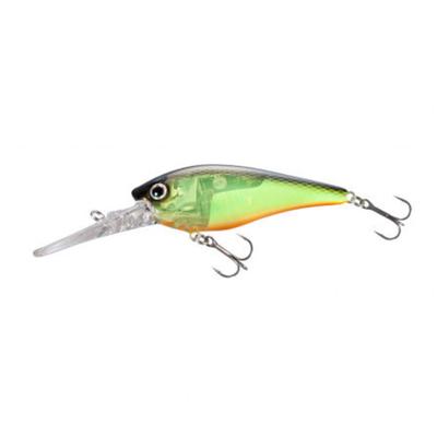 SHIMANO Bantam World Crank 73F Flash Boost Schwarz Chartreuse Süßwasser Wobbler Crankbait für und Flüsse ZQ-C73U Köder, Barsch, Seen, Staudämme, Teiche,
