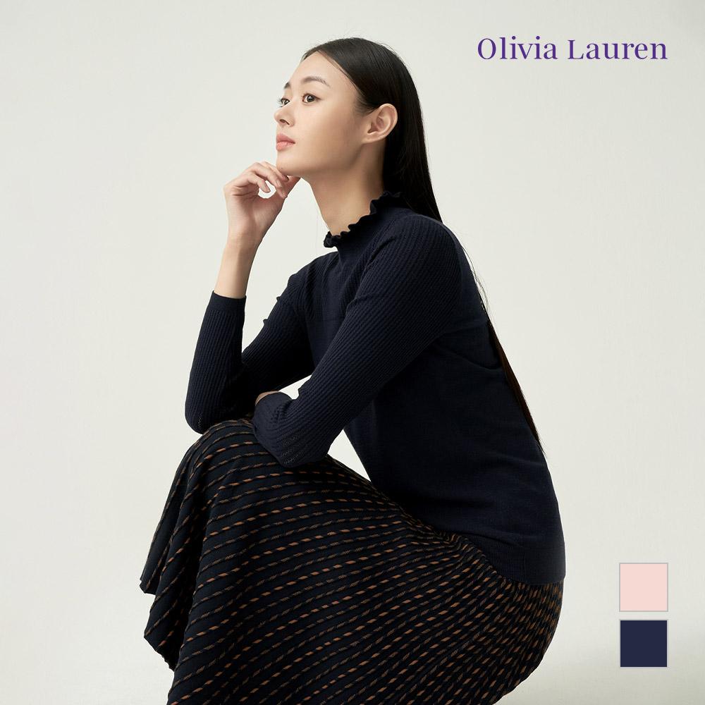 OLIVIALAUREN Frill Neck Basic Pullover_Vobblxw9241
