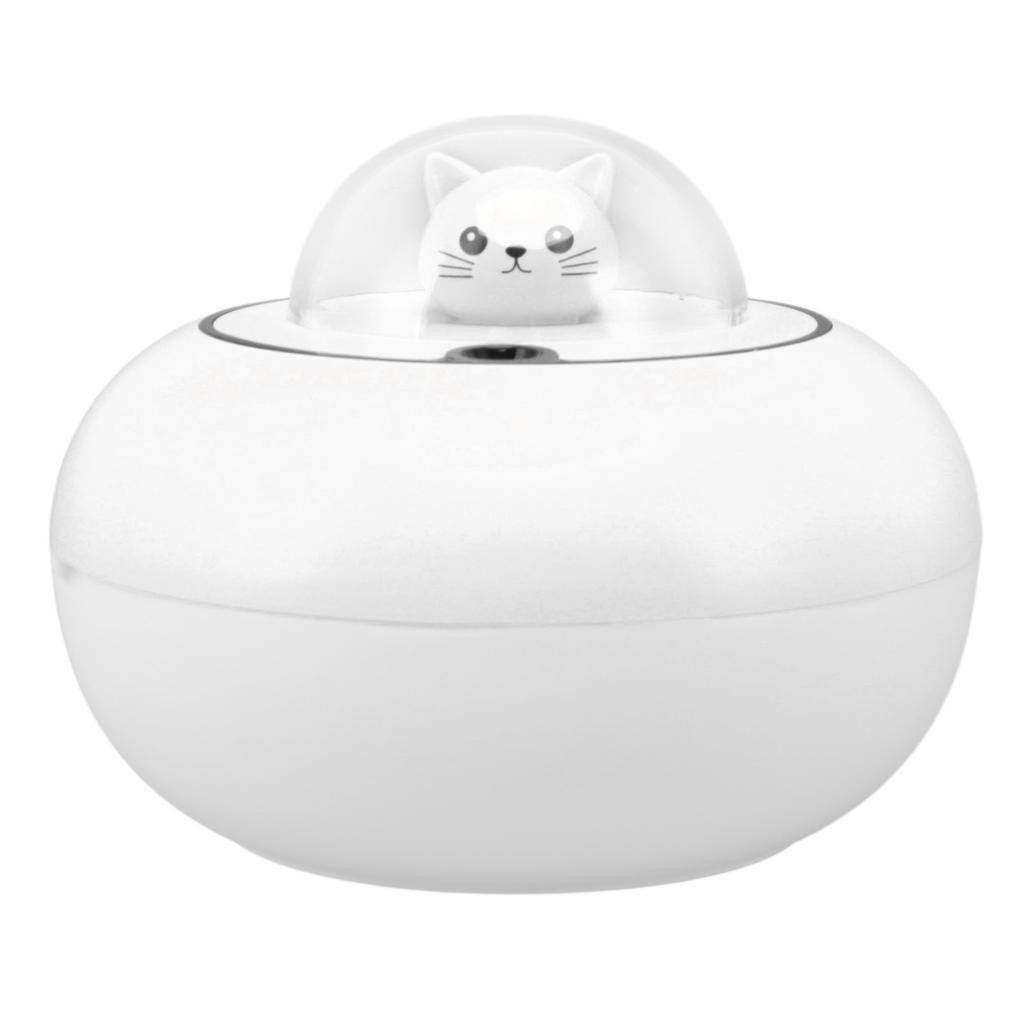 Mini Humidifier Cute Cat Sculpture Portable Quiet Desktop Air Humidifier for Home Office USB Plug