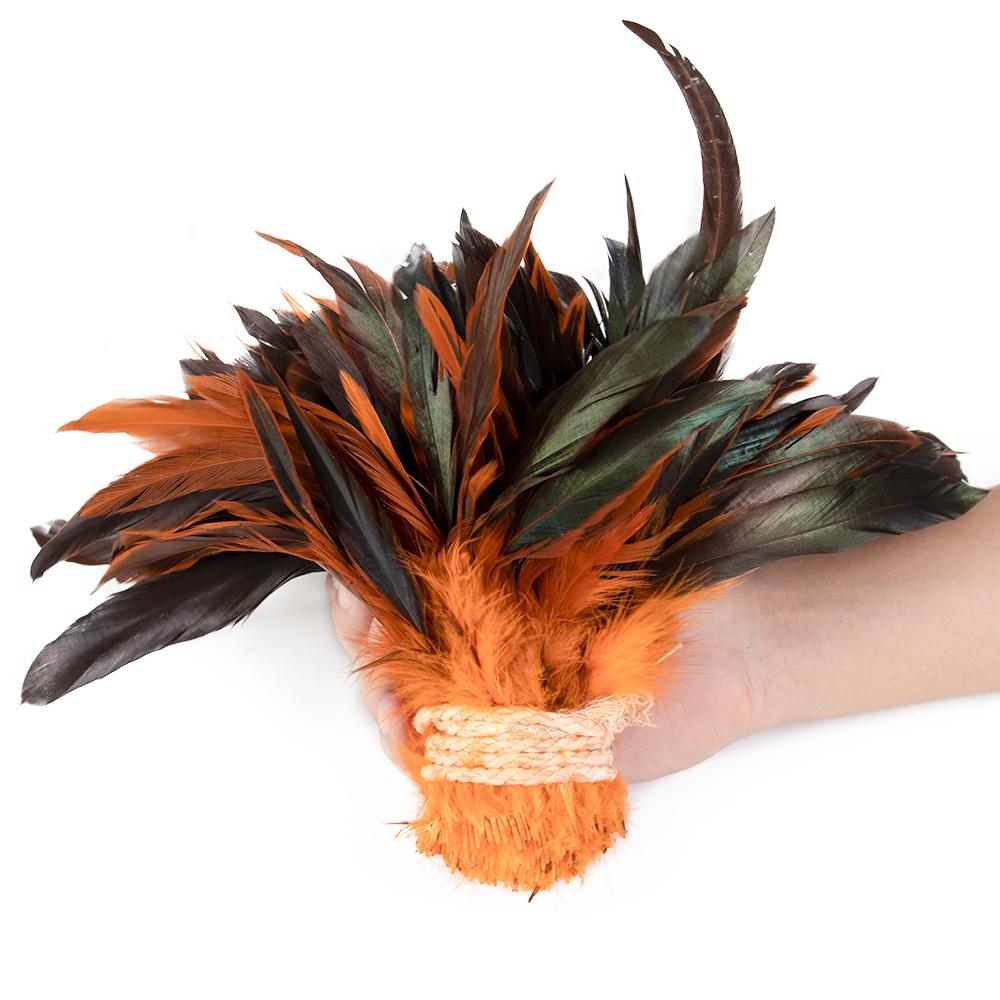 50/100pcs Colored Rooster Chicken Cock Feather Tail 5-7inch for DIY Craft Party Wedding Sewing Costume dress Jewelry Plume Decor