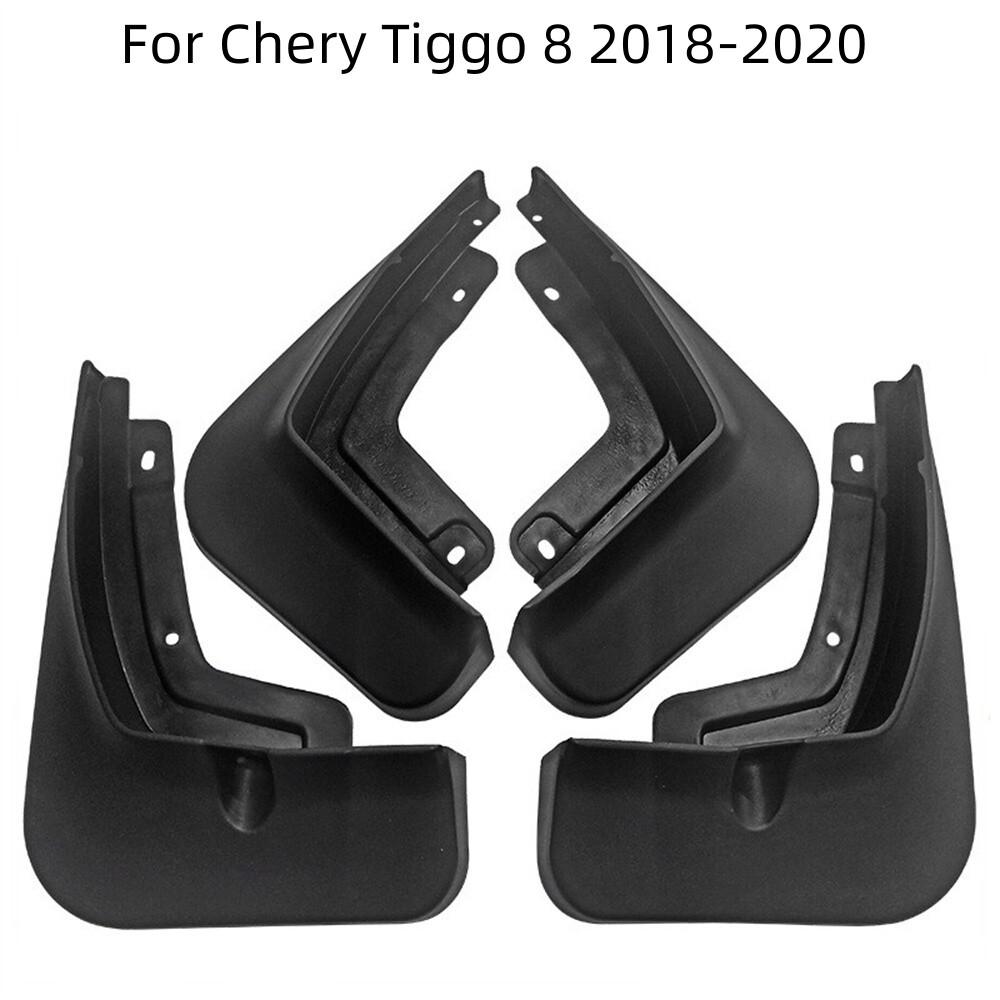 4pcs Front Rear Car Mud Flaps Splash Guards Black For Chery Tiggo 8 2018-