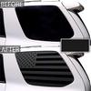 2x Quarter Window US Flag Decal Sticker For Toyota 4Runner 2010-2022 Matte Black