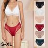Lady Summer Sexy Lace Lace Stitching Middle Waist Triangle Briefs