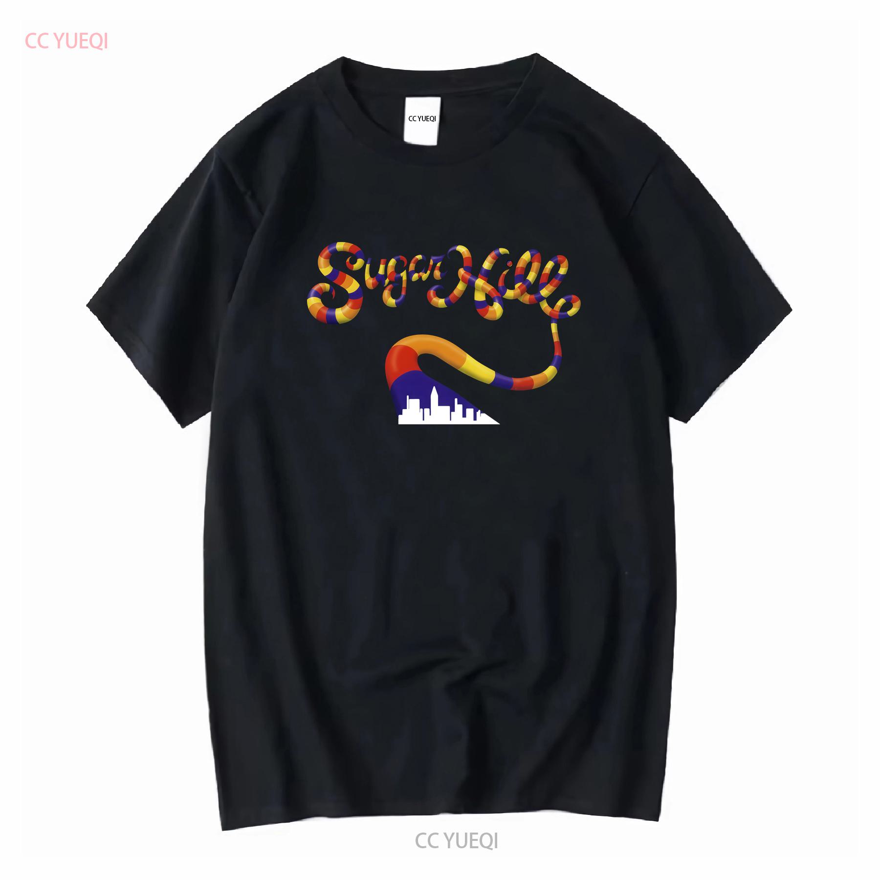 

Mens Sugar Hill Gang Classic Powder Logo T shirt Medium Blue vintage Washed Top For Everyday Wear Stylish Versatile Breathable 4XL