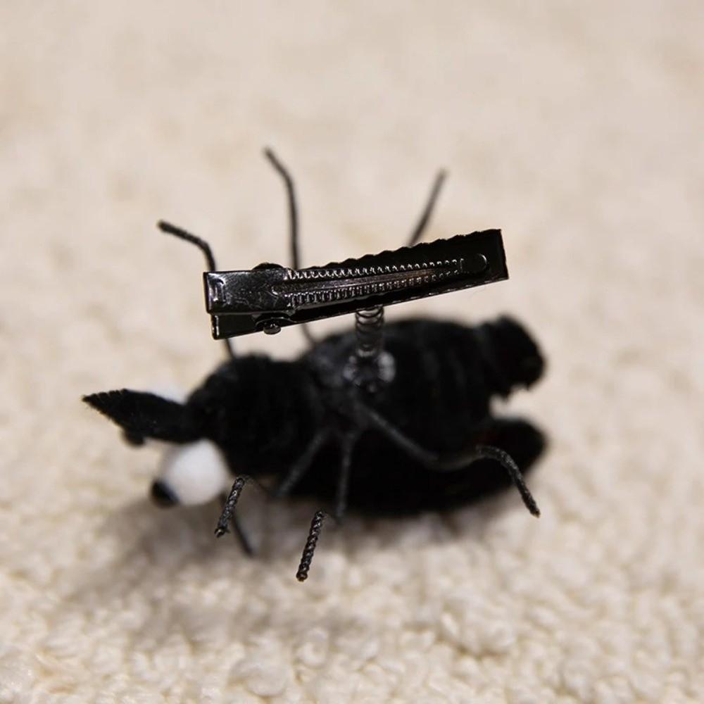 Funny Mosquito Hairpin Simulated Insect Spring Hairpin Cute Plush Toys  Photo Props