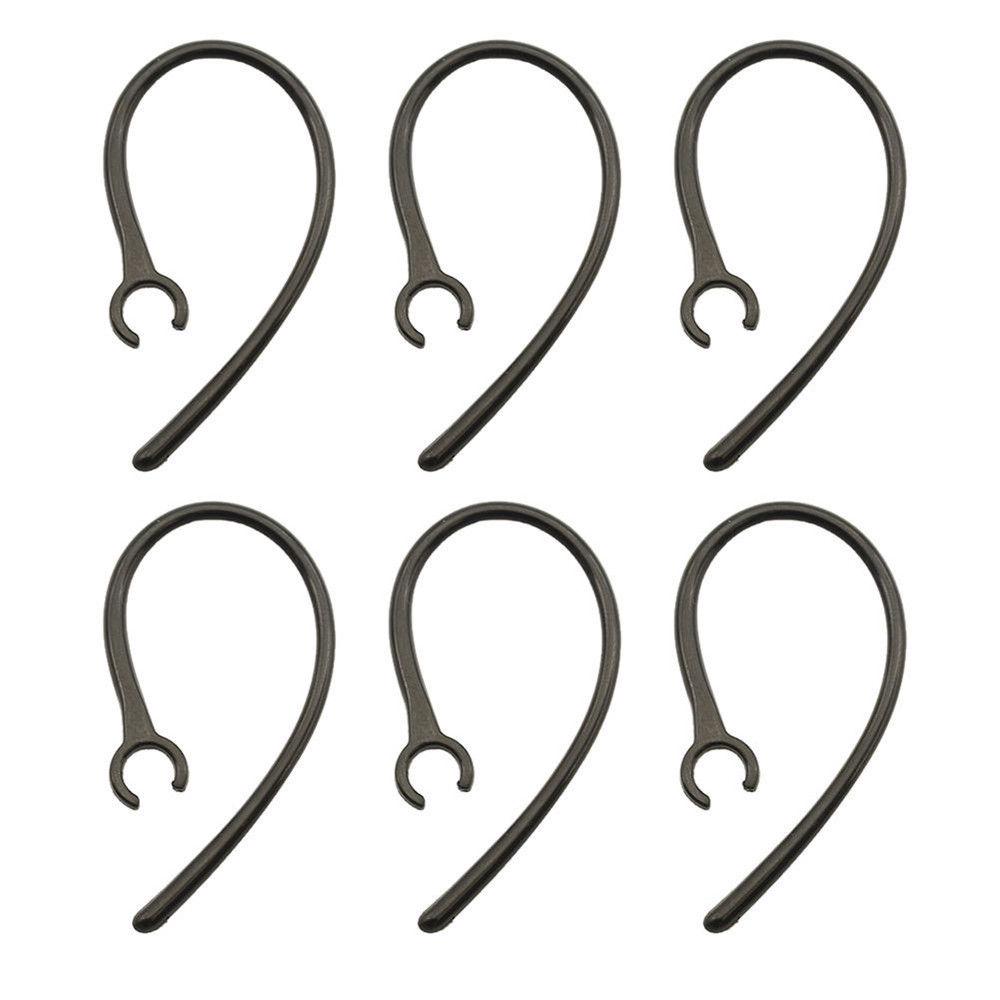 

6pcs Ear Hooks Bluetooth Earphone Holder Replacement Accessories Bluetooth Headset Ear Hook Loop Fits Most 6mm Ear Clip Holder чёрный