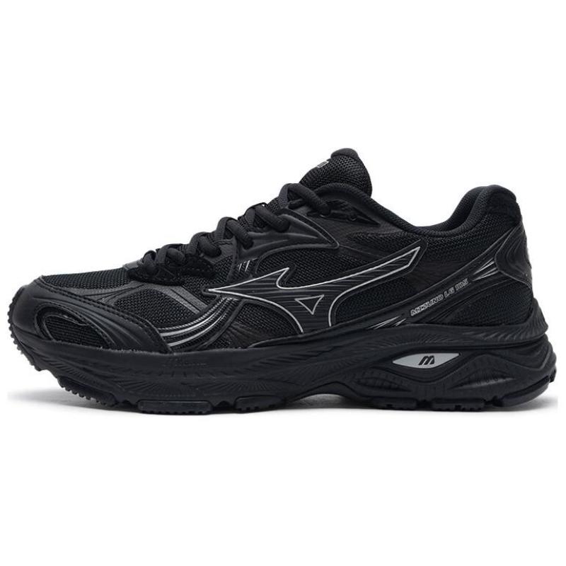 Mizuno LG 10S Abrasion Resistant, Breathable, Lightweight Low Top Running Shoes Unisex Black Sneakers D1GH242401