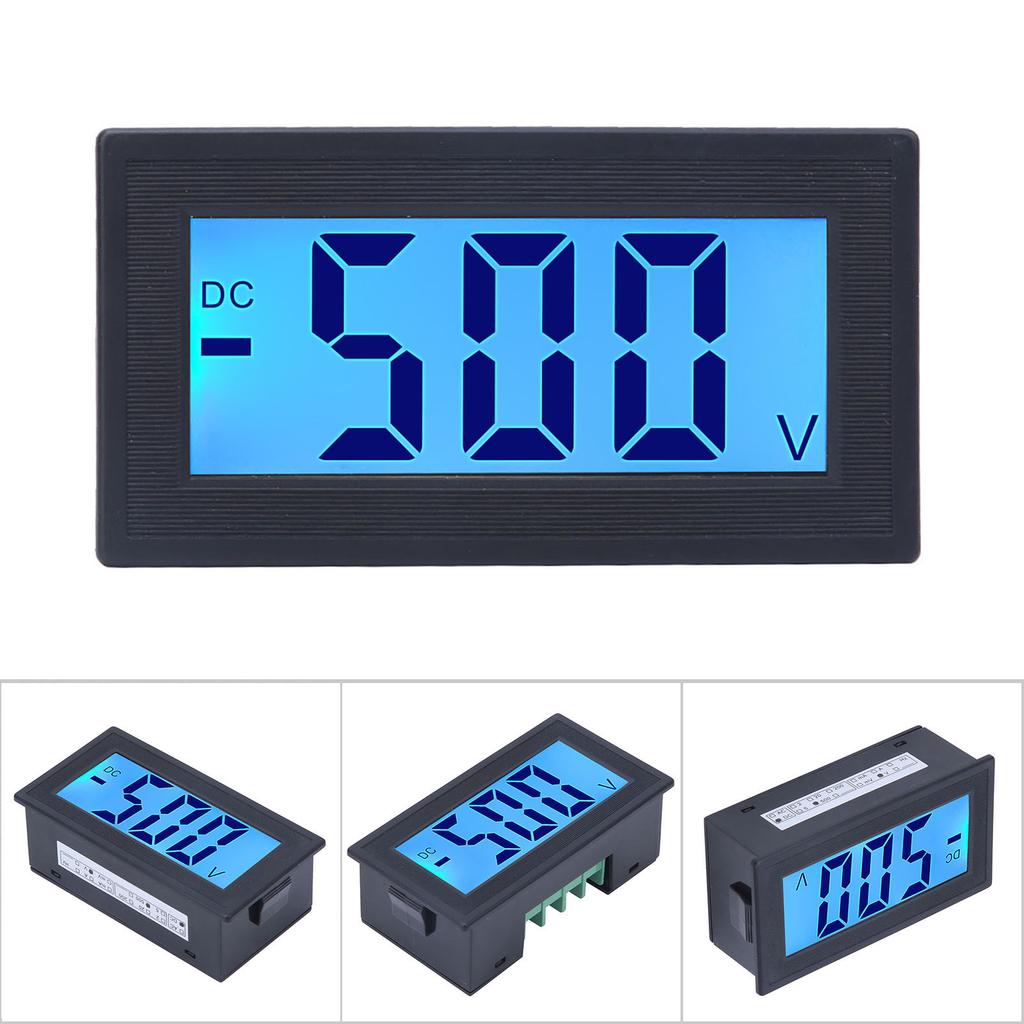 YB5135DB DC Digital Voltmeter LCD Display Voltage Meter AC100240V Power SupplyDC 0500V