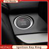 Auto Motor Start Stop Schalter Taste Zündschlüssel Ring Abdeckung Aufkleber Trim für Mazda CX5 CX3 CX4 Cx-3 3 6 Axela Atenza