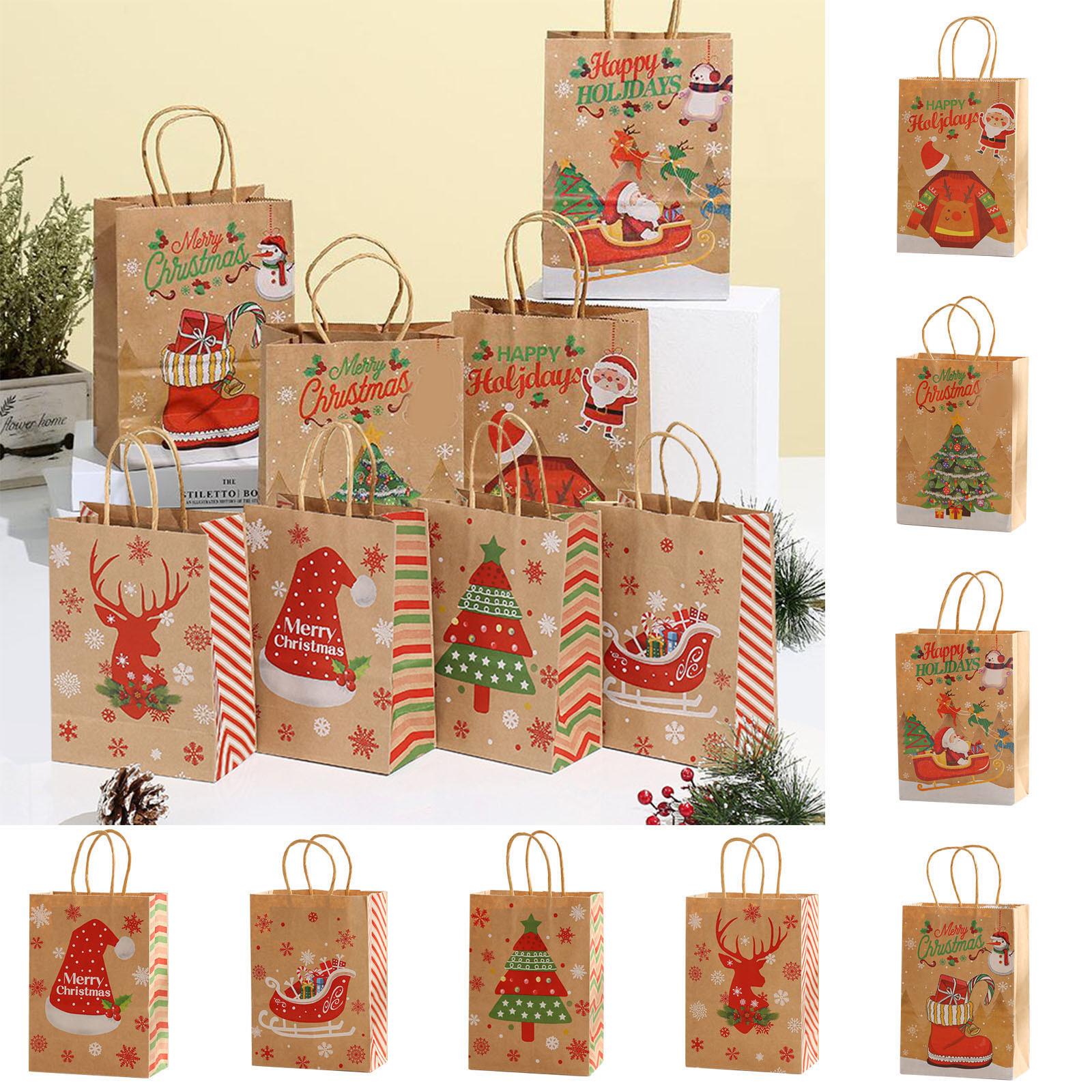 

24 PCS 5.9x3.2x8.1 Inch Christmas Gift Bags