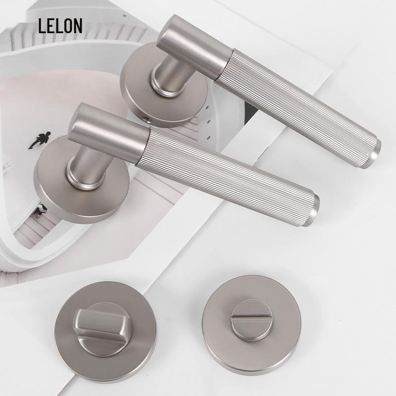 Zinc Alloy Split Handle Lock for Home, Hotel, and Bathroom Doors