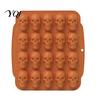Forniture per Feste di Halloween Stampo per Torta a Forma di Teschio con 20 Cavità, Tema, Stampo in Silicone Antiaderente per Caramelle Mousse, Vassoio 3D Realistico per Gelatina Budino Fai-da-te