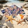 Custom Name Personalized Barbie Print Beach Towel, for Trip Camping Beach Party Home Decor, Birthday Gift for Family & Friends