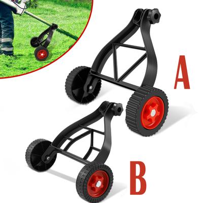 Rasentrimmer Stützrad Tragbare Rasenmäher Zusatzräder Rasentrimmer Rad Verstellbar 26mm-28mm Unkrautentfernung für den Garten