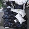 Set Biancheria da Letto Rosso Gatto Carino Copripiumino Federa Lenzuolo Ragazzo Bambino Adolescente Ragazza Set Copripiumino Misura King Queen Singolo